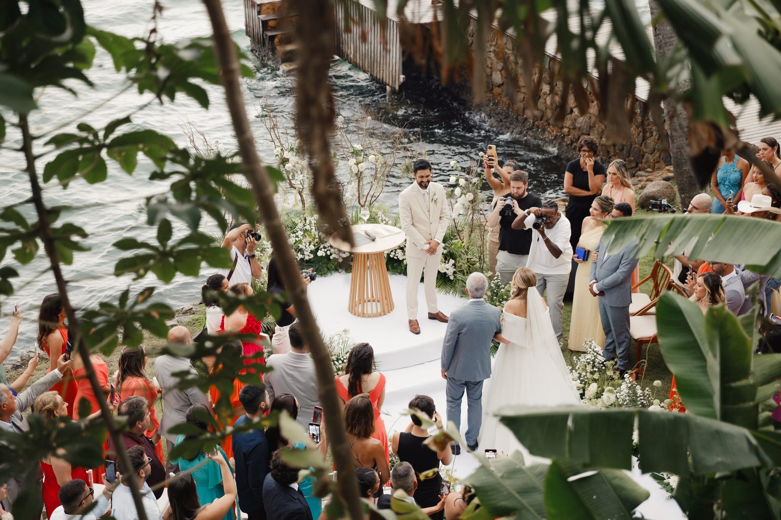 Cerimônia vista de cima